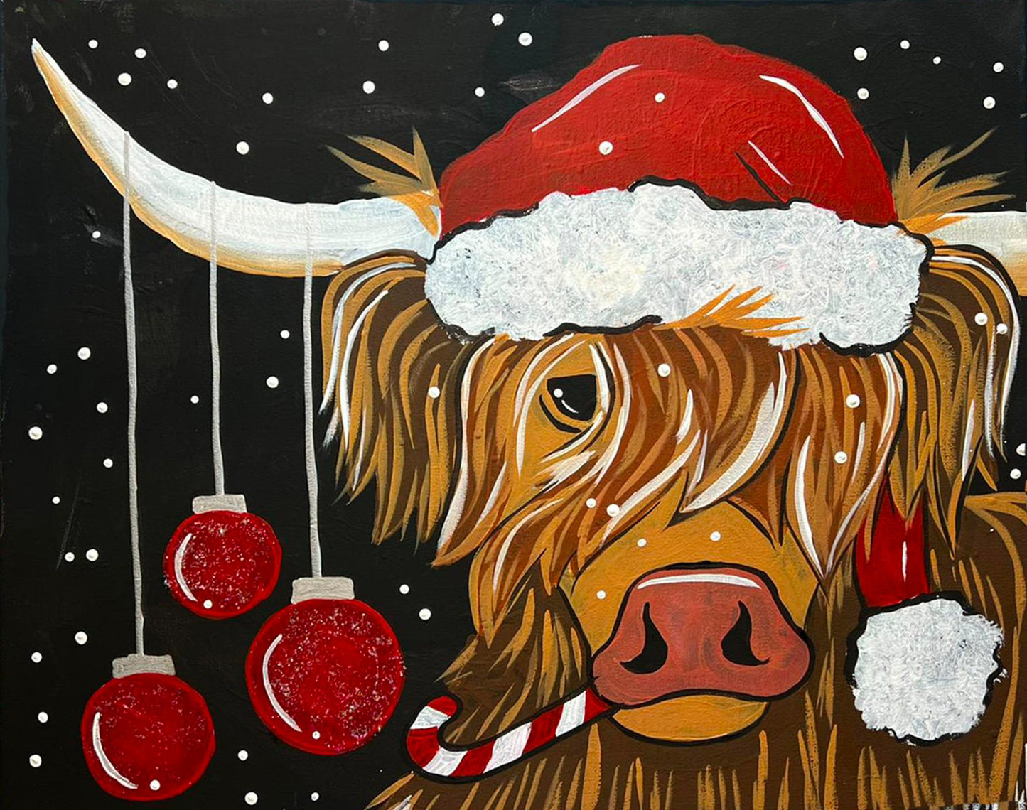 Holiday Highlander Canvas