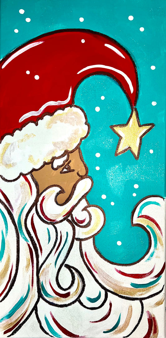 Vintage Santa 10x20 Canvas