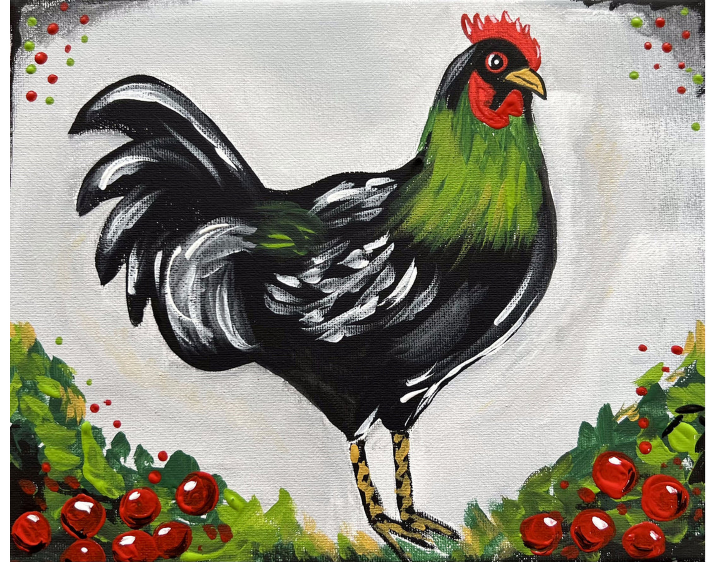 Christmas Chicken Canvas