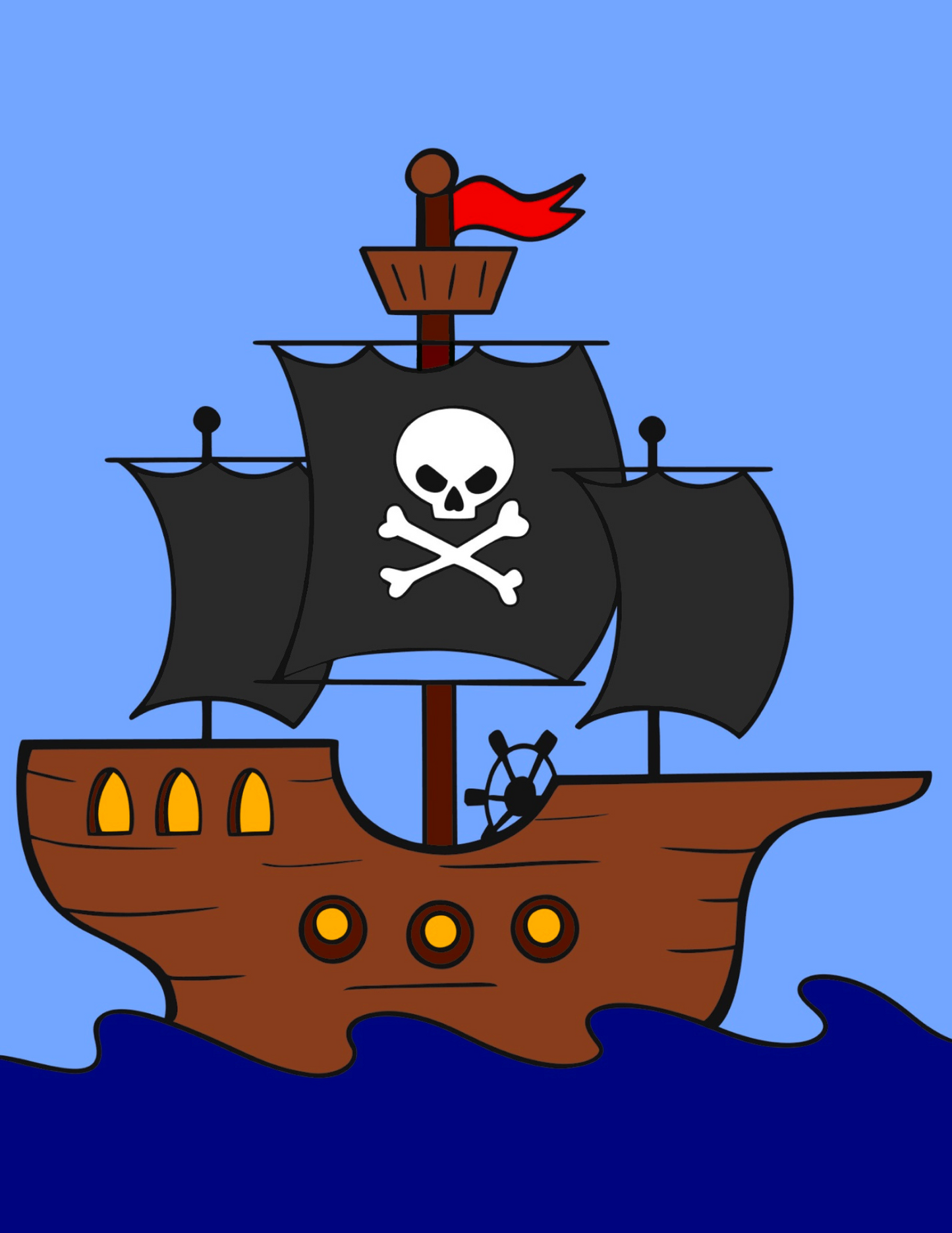 Pirate Ship Canvas