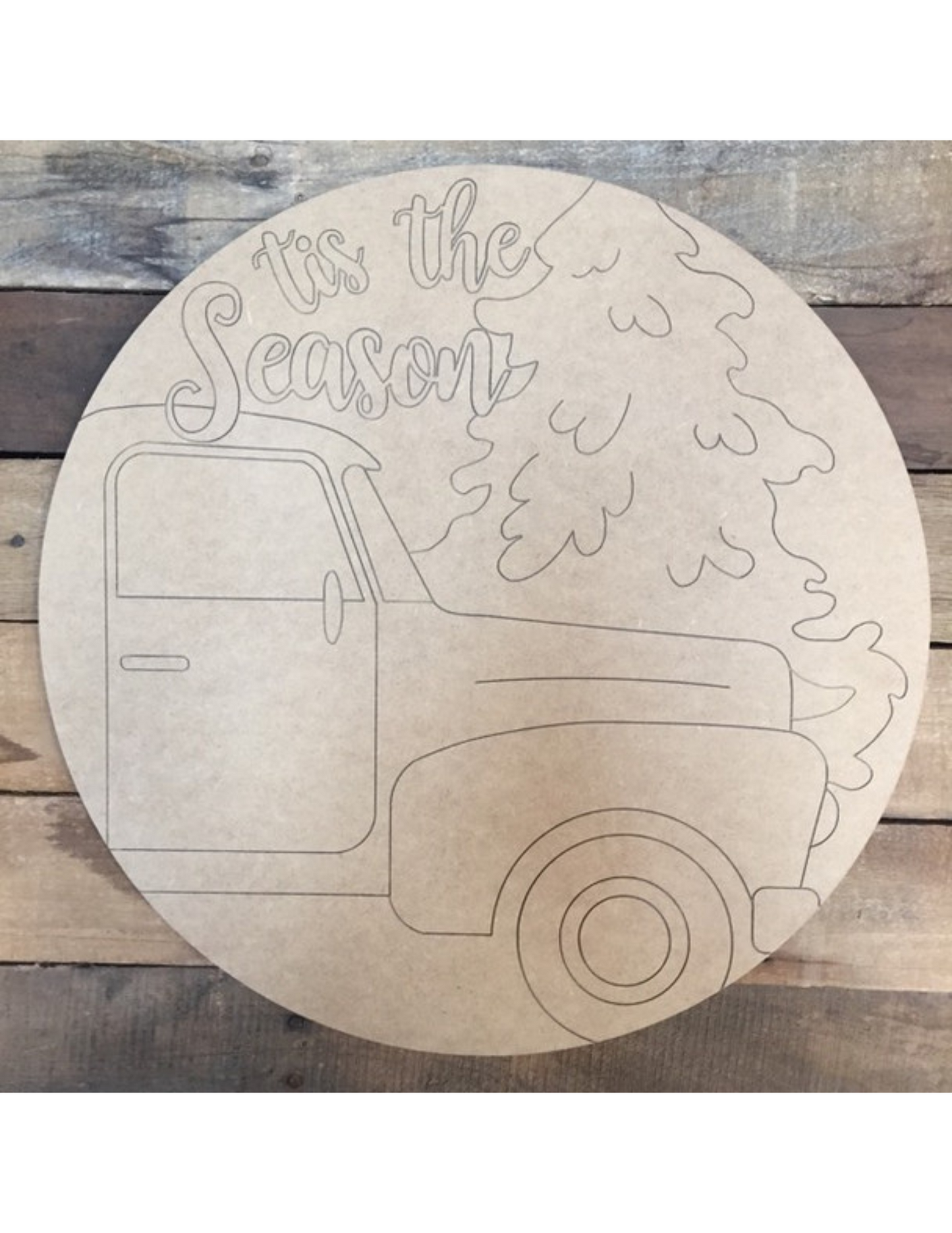 Tis The Season Wood Cutout