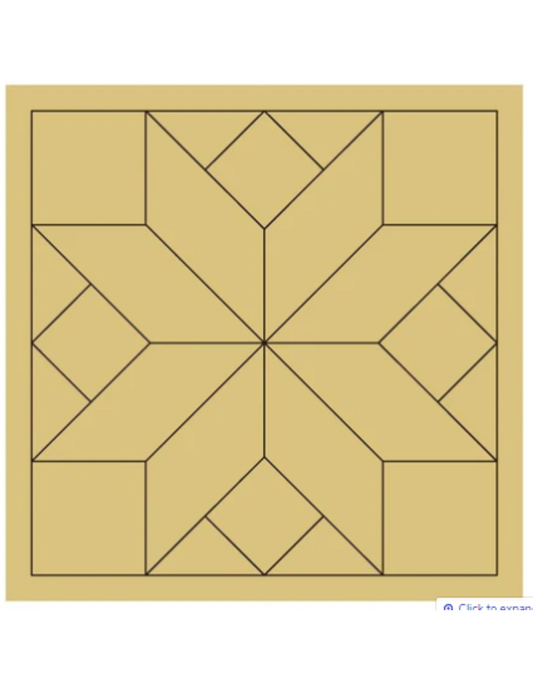 Barn Quilt Wood Cutout