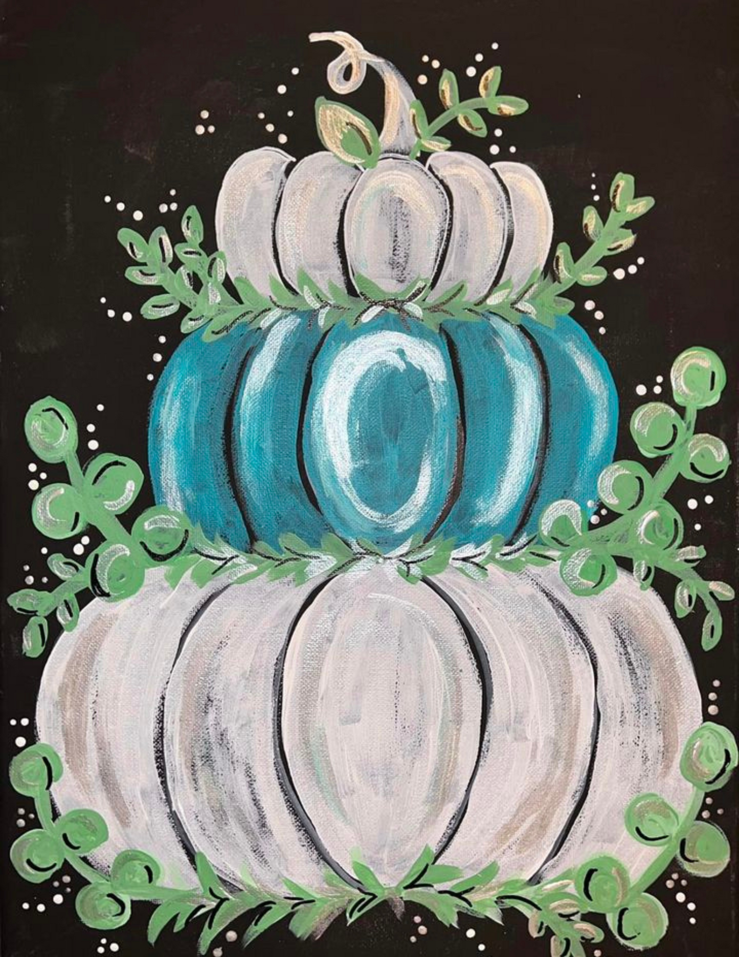 Blue Pumpkin Canvas