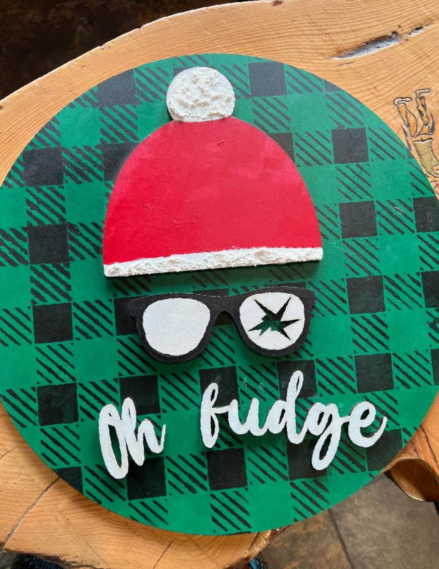 Oh Fudge Wood Cutout