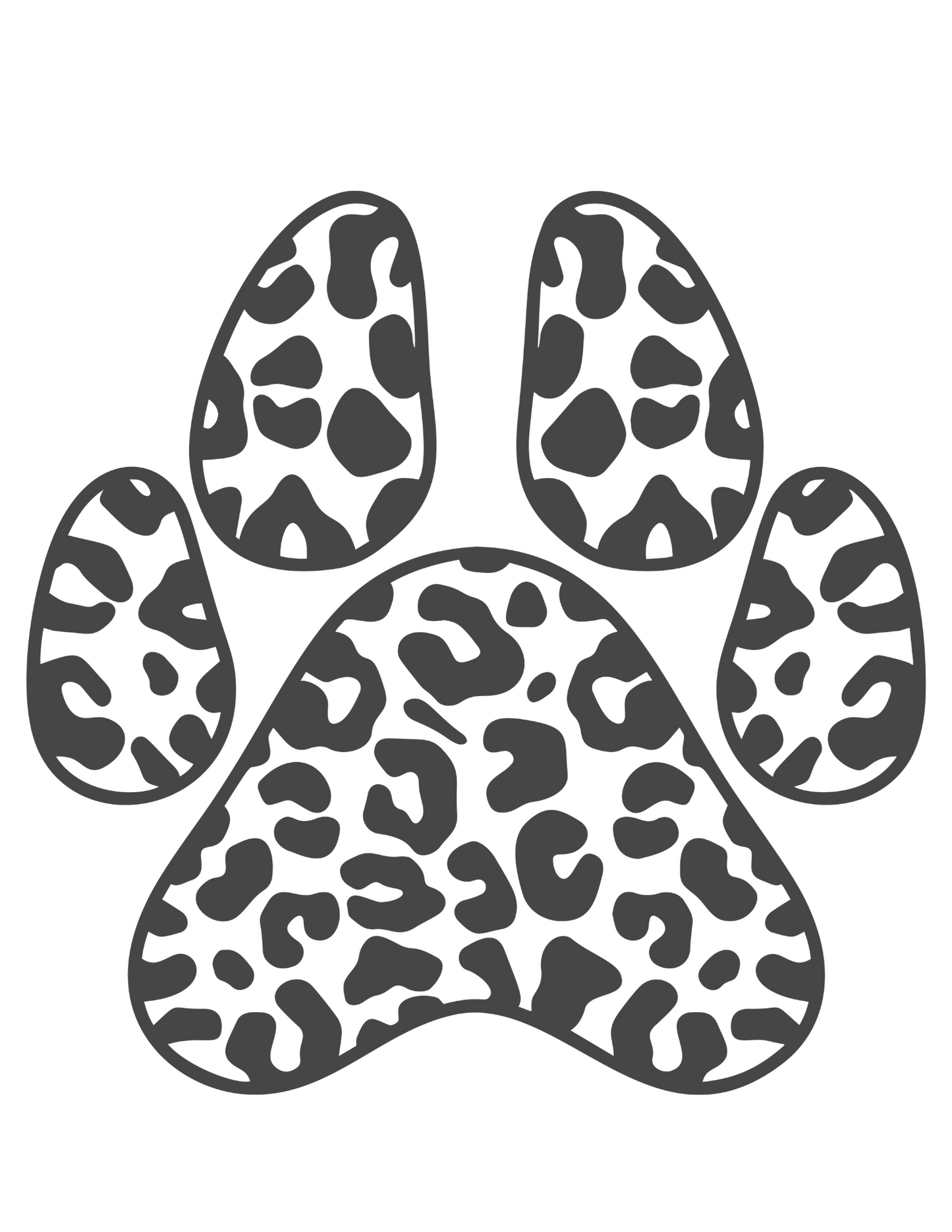 Leopard Paw Canvas