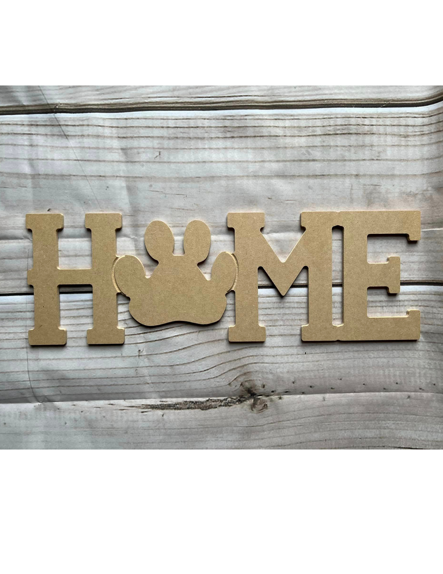 Home Paw Wood Cutout