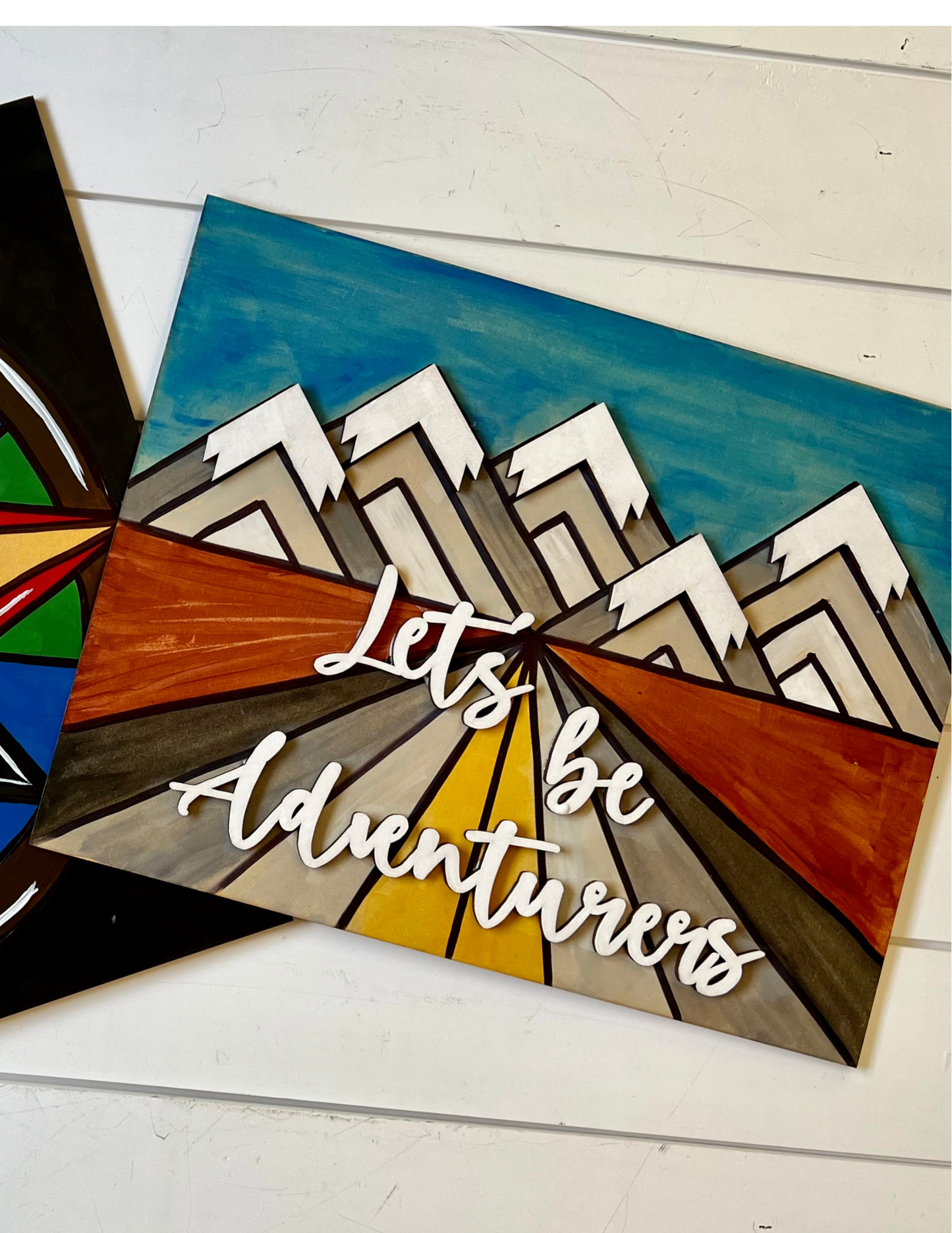 Lets be Adventurers Wood Cutout